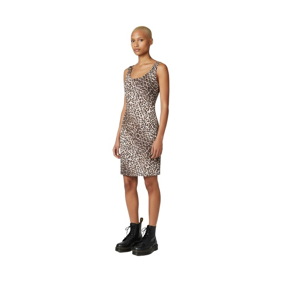 Alice + Olivia Dresses & Skirts - Animal Print Satin Midi Dress